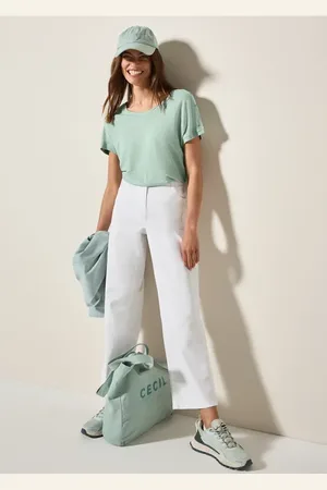 CECIL Dames Shirt met knoopdetail in , Gr: L