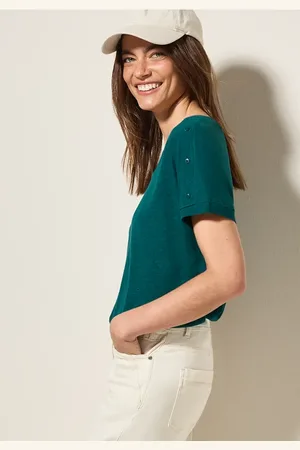 CECIL Dames Shirt met knoopdetail in , Gr: L