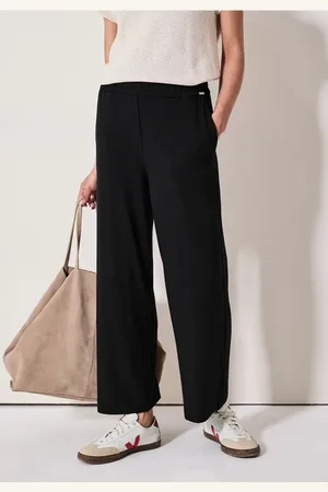 CECIL Dames Wide Legs jersey broek in , Gr: XXL