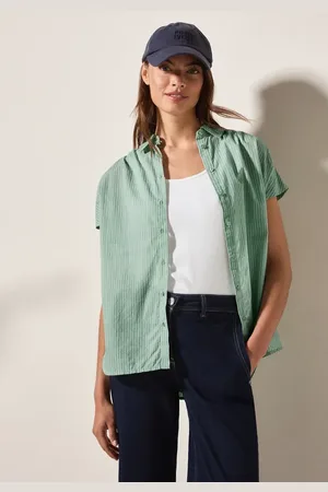 CECIL Dames Gestreept overhemd blouse in , Gr: 3XL