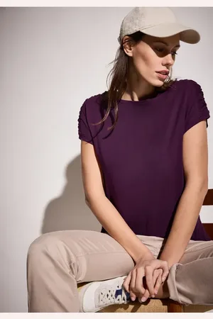 CECIL Dames T-shirt met rimpels in , Gr: L