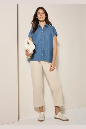 CECIL Dames Denim blouse in , Gr: 3XL