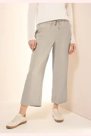 CECIL Dames Wide Legs broek van linnenmix in , Gr: XXL