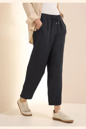 CECIL Dames Wide Legs broek van linnenmix in , Gr: XXL