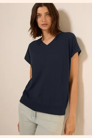 CECIL Dames Shirt met V-hals in , Gr: L
