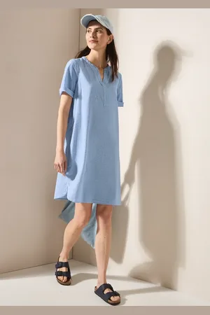 CECIL Dames Seersucker jurk in , Gr: 3XL