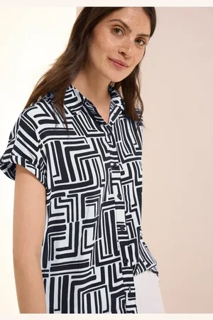CECIL Dames Gedessineerde overhemdblouse in , Gr: L