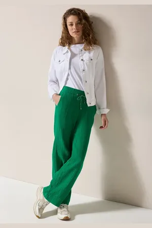 CECIL Dames Wide Legs mousseline broek in , Gr: XXL