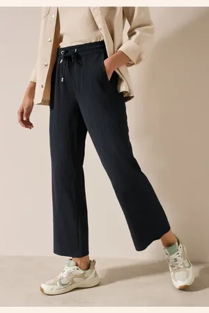 CECIL Dames Wide Legs gestructureerde broek in , Gr: XXL