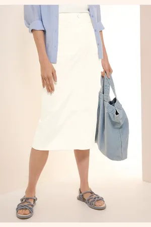 CECIL Dames Midi denim rok in , Gr: 26