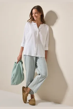 CECIL Dames Materiaalmix blouse in , Gr: L