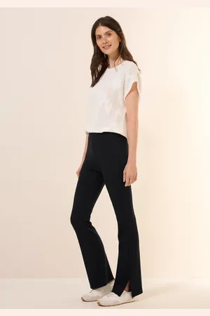 CECIL Dames Legging Bootcut met split in , Gr: L