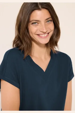 CECIL Dames Shirt met V-hals in , Gr: L
