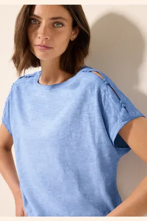 CECIL Dames Shirt met knoopdetail in , Gr: L