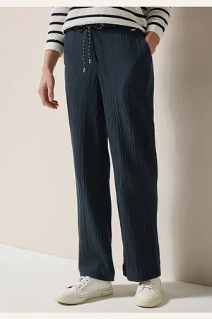 CECIL Dames Wide Legs mousseline broek in , Gr: XXL
