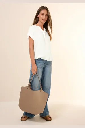 CECIL Dames Blouse met korte mouwen in effen kleur in , Gr: L