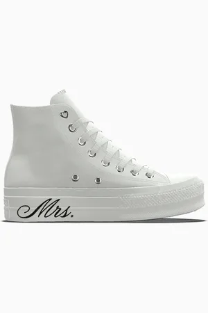 Converse Custom Chuck Taylor All Star Lift Platform Premium Wedding By You