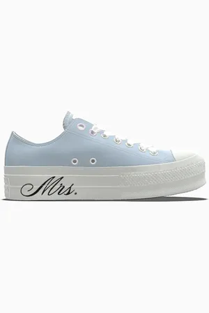 Converse Custom Chuck Taylor All Star Lift Platform Premium Wedding By You