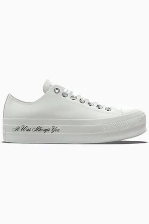 Converse Custom Chuck Taylor All Star Lift Platform Premium Wedding By You