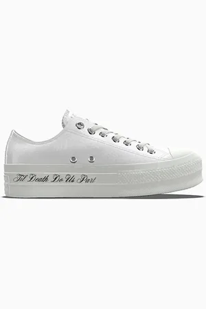 Converse Custom Chuck Taylor All Star Lift Platform Premium Wedding By You