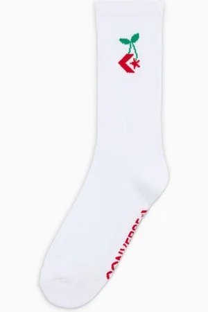 Converse Star Chevron Cherry Crew Socks