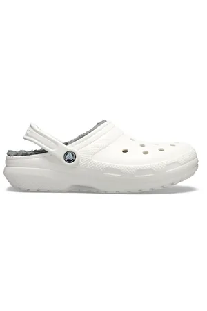Crocs Classic Lined Klompen Unisex White / Grey 43