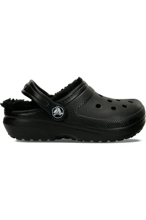 Crocs Toddler Classic Lined Klompen Kinder Black / Black 27