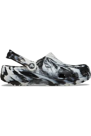 Crocs Classic Marbled Klompen Unisex White / Black 36