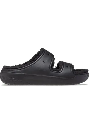 Crocs Classic Cozzzy Sandalen Unisex Black / Black 43