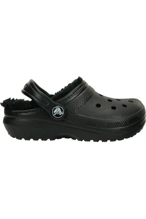 Crocs Classic Lined Klompen Kinder Black / Black 28