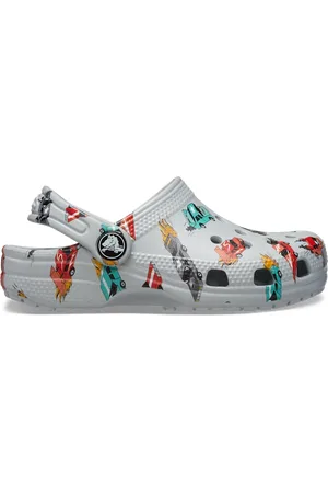 Crocs Toddler Classic Race Cars Graphic Klompen Kinder Mirage / Multi 27