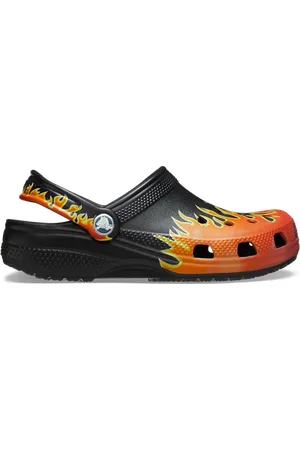 Crocs Toddler Classic Flames Klompen Kinder Black / Multi 27
