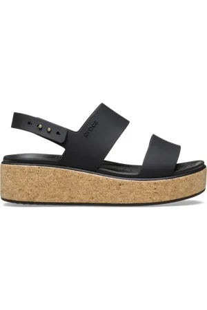 Crocs Brooklyn Cork Low Sandalen Damen Black / Black 41