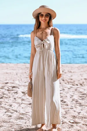Cupshe Horizon gestreepte jumpsuit