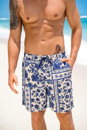 Cupshe Toscaanse tegel bloemen boardshorts