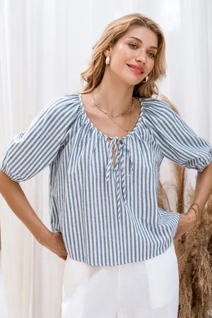 Cupshe Quiet Charm gestreepte blouse