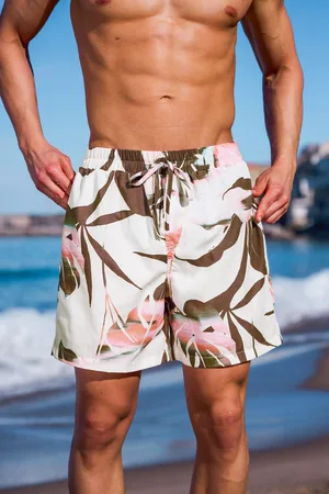 Cupshe Sunset Palms Tropische Boardshorts