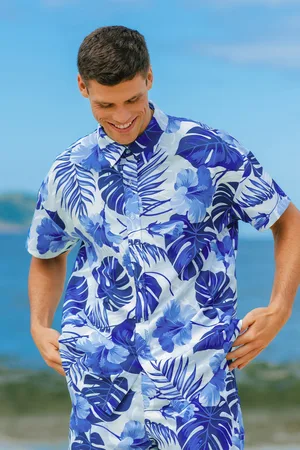 Cupshe Midnight Tropics Bloemen Shirt