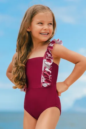Cupshe Tropical Tots Bloemen Eendelig Badpak