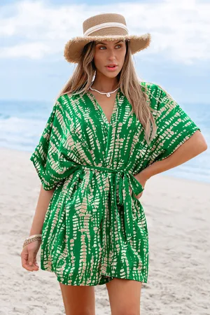 Cupshe Tropische Vibes Groene Kimono