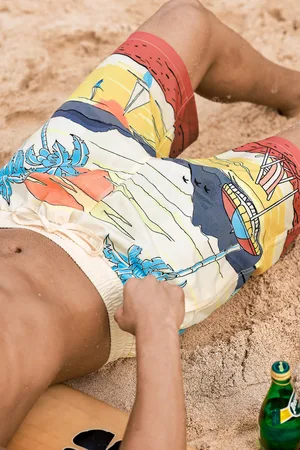 Cupshe Seaside Paradise Tropical Boardshorts