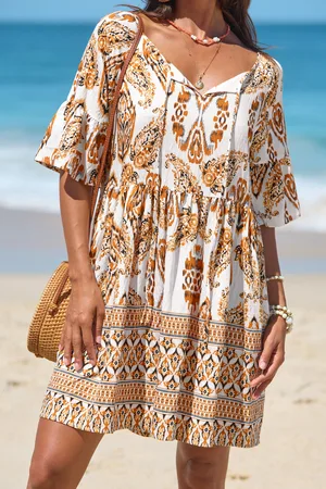Cupshe Fields of Boho Sierlijke Mini Jurk