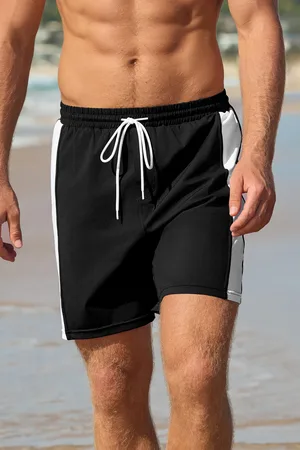 Cupshe Game On Zwart & Wit Boardshorts