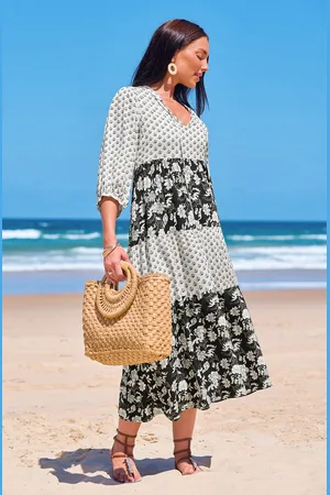Cupshe Patchwork Garden Bloemen Maxi Jurk