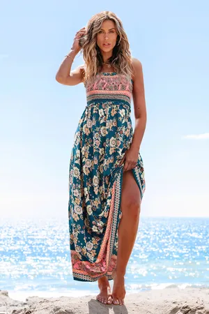Cupshe Lentebloemen Maxi-jurk met bloemenprint