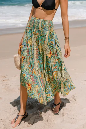 Cupshe Boho Party Paisley Cover-Up Maxi-rok