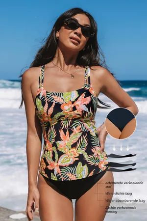 Cupshe Papaya Paradise Periode Tropische Tankini Set