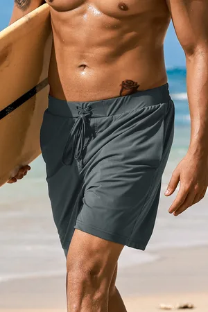 Cupshe Vulkanische steen grijze boardshorts