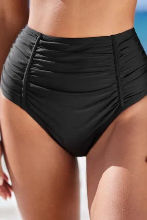 Cupshe Buikcontrole bikinibroekje met hoge taille