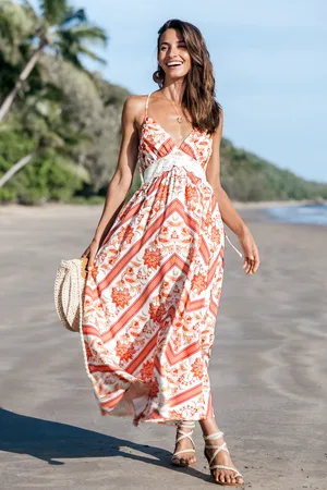 Cupshe Boho Magische Bloemen Maxi Jurk